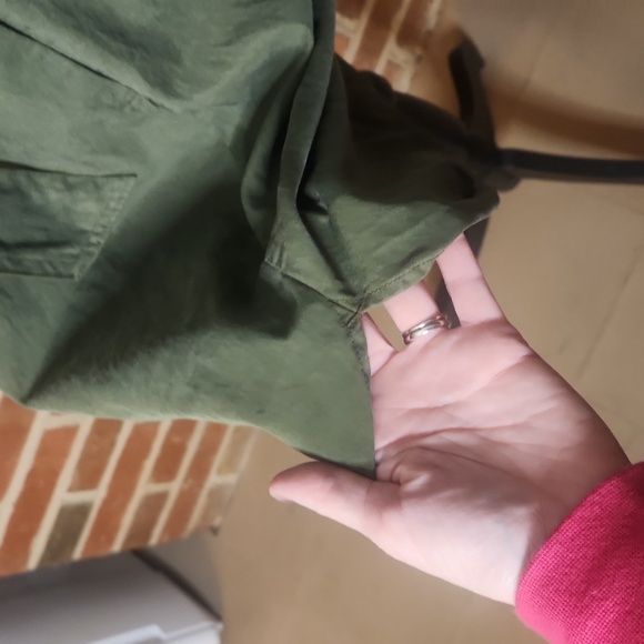 J. Crew Green Button-Up Shirt Dress, Size 10 - Picture 6 of 10